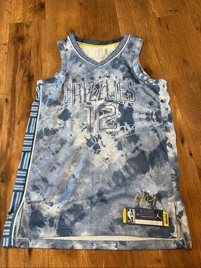 NBA Memphis Grizzlies Blue Tie-Dye Basketball Jersey #12
